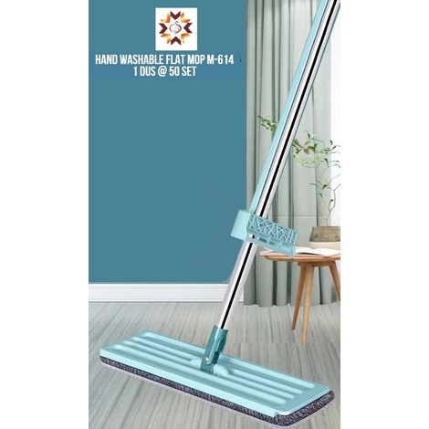 Alat Pel Lantai Pembersih Mengepel Pengepel Lantai Hand Washable Flat Mop M-614