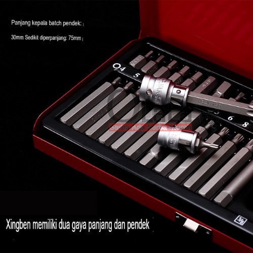 ( OJE ) BIT SET 40PCS STAR HEX SPLINE MATA KUNCI SOCK L BINTANG JS-10540