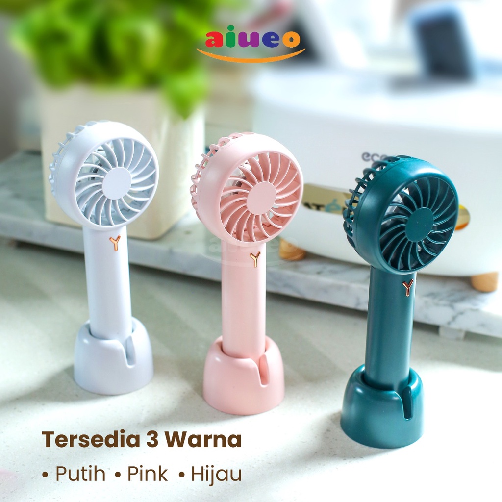 Kipas Angin Mini Portable Konser Travel Genggam Lipat Mini Fan Dengan Dudukan