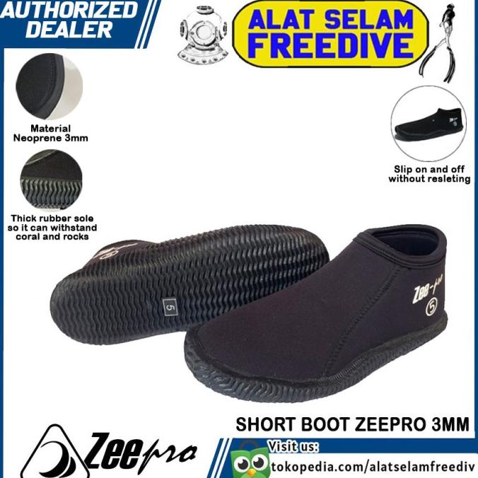 Short Boot Zeepro Booties 3mm / Sepatu Karang - Not Long Mares