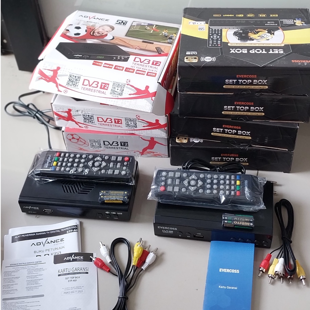 SET TOP BOX TV DIGITAL EVERCROSS MAX MEGA BOX STB DVB T2