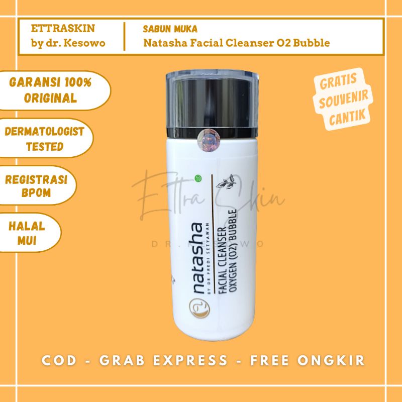 Natasha Skincare - Facial Cleanser Oxygen Bubble / Sabun Muka Jerawat - Ettra Skin by dr Kesowo ( FC