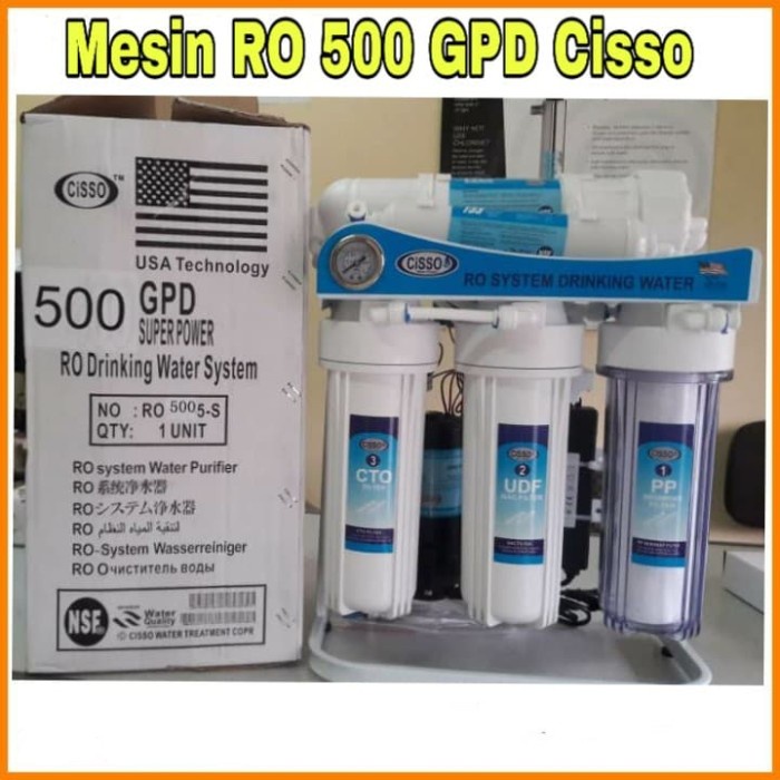 Mesin Ro 500 Gpd Cisso Filter Air Minum Cisso 500 Gpd Revenses Osmosis