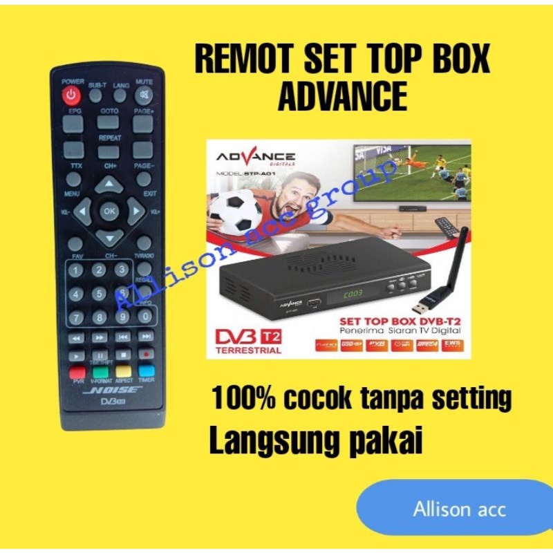 REMOTE STB ADVANCE SET TOP BOX ADVANCE REMOT ADVANCE SET TOP BOX ADVANCE STP-A01