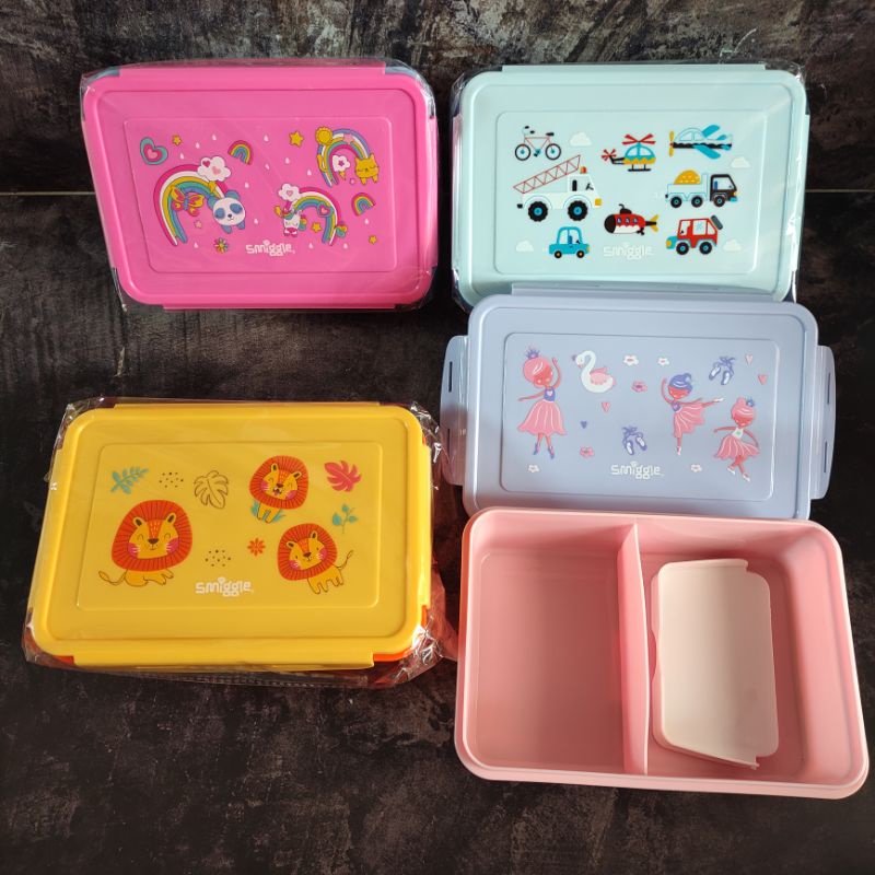 smiggle premium lunchbox tempat bekal anak 1200ml