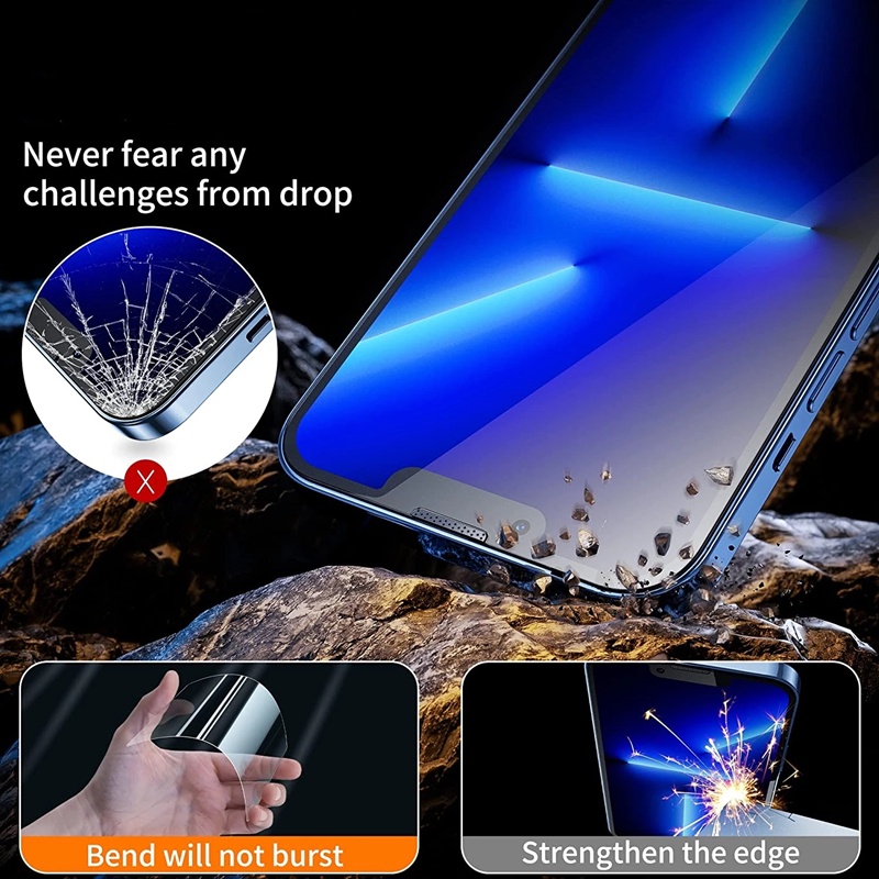 Luxury HD Pemasangan Sekali Klik Tempered Glass Untuk OnePlus 6T 7 8T 9 9R 9RT ACE Anti Spy Pelindung Layar Tempered Glass