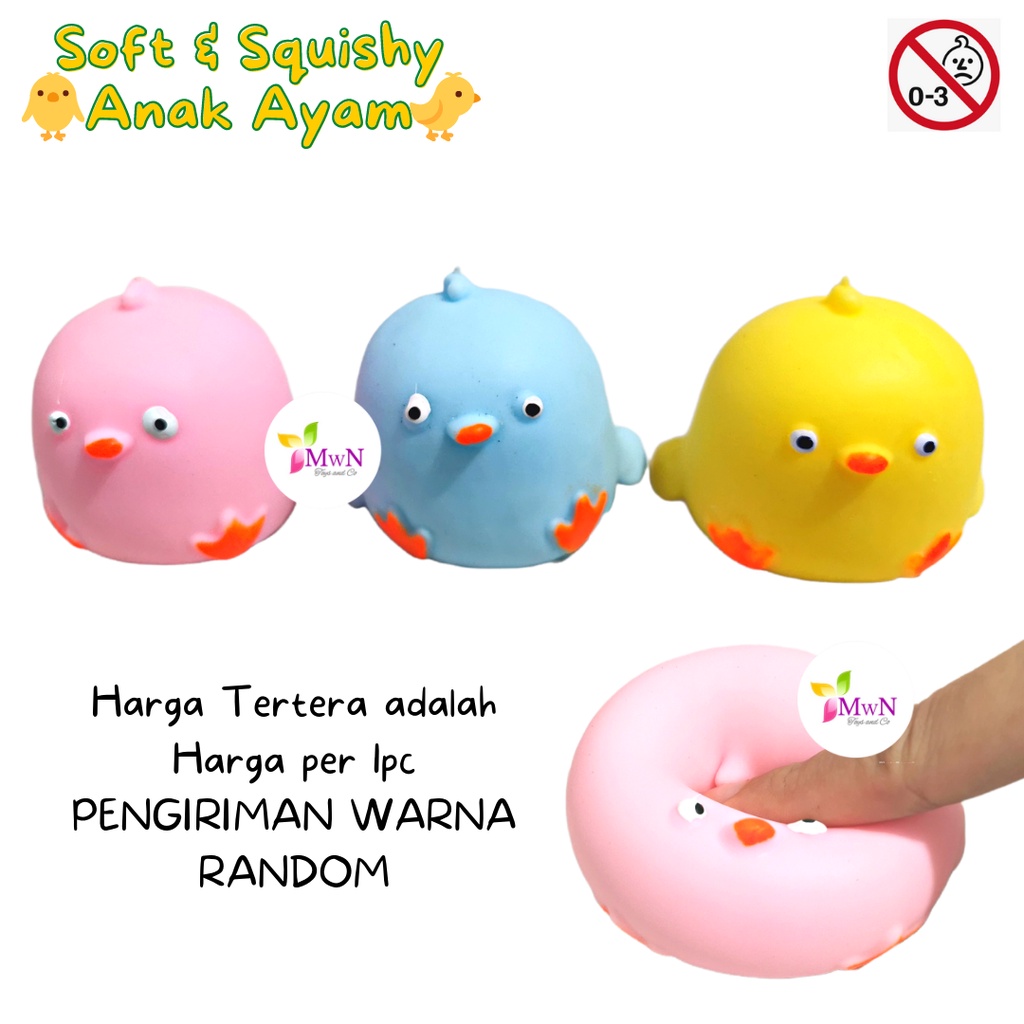 MWN Mainan Soft &amp; Squishy Bentuk Anak Ayam Anti stress