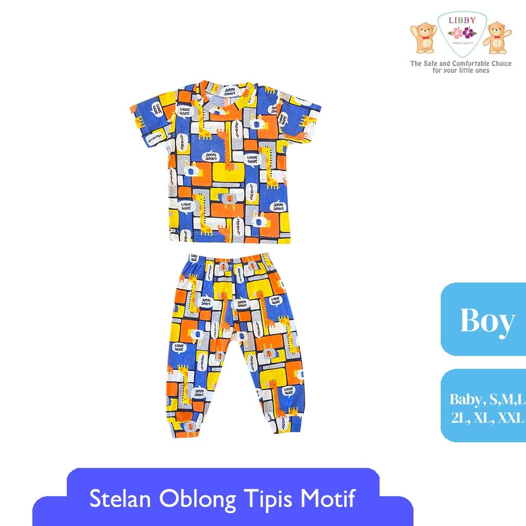 Libby Setelan Oblong Celana Panjang Boy Farm Series (3 Pcs)