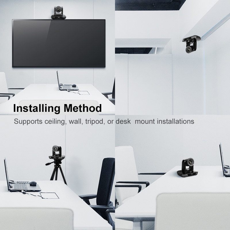 Tenveo UHD102U 10X Optical Zoom PTZ Camera Video Conference Room