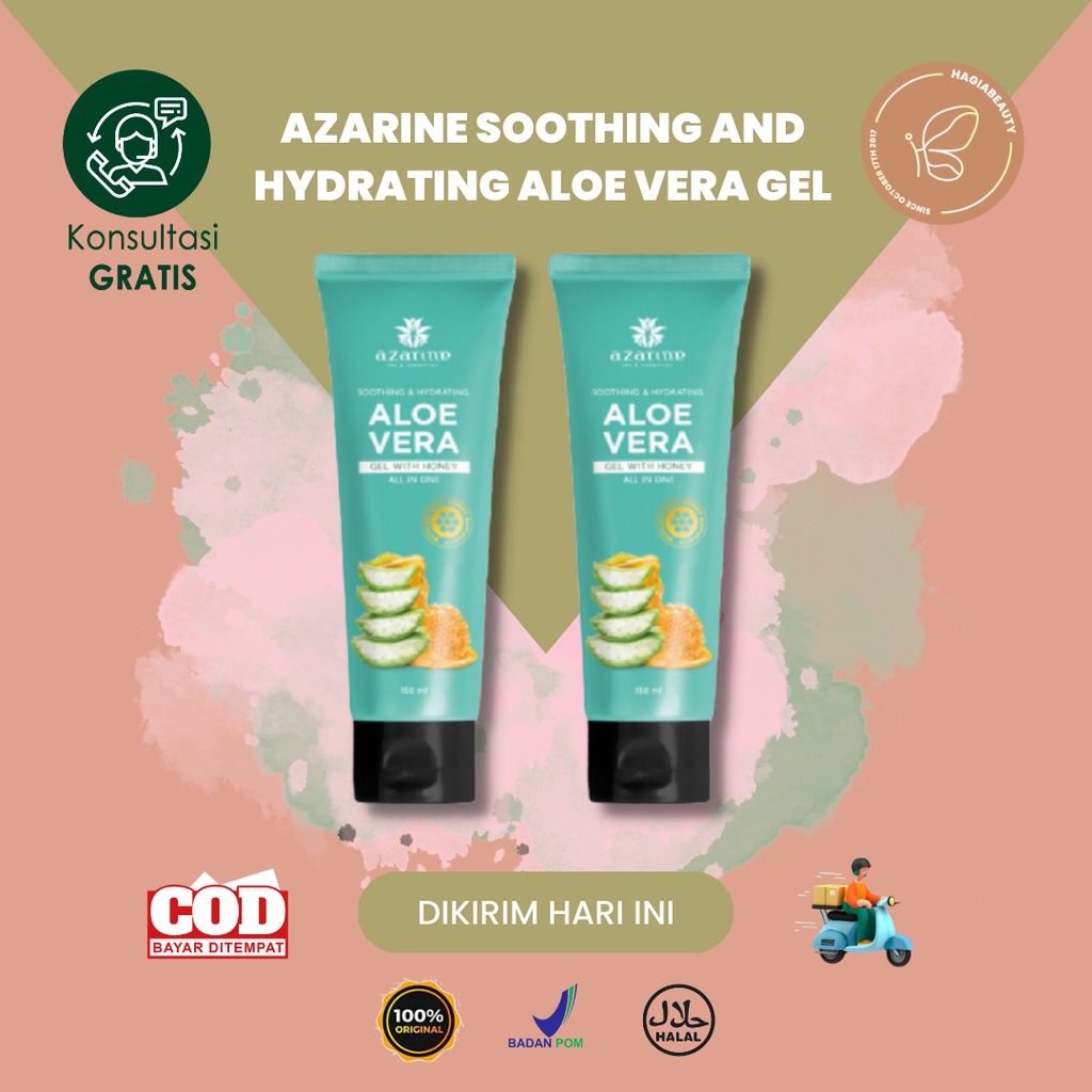 Bisa COD - GIRLPAL Soothing and Hydrating Gel Aloe Vera - Gel Multifungsi/Moisturizer/Pelembab