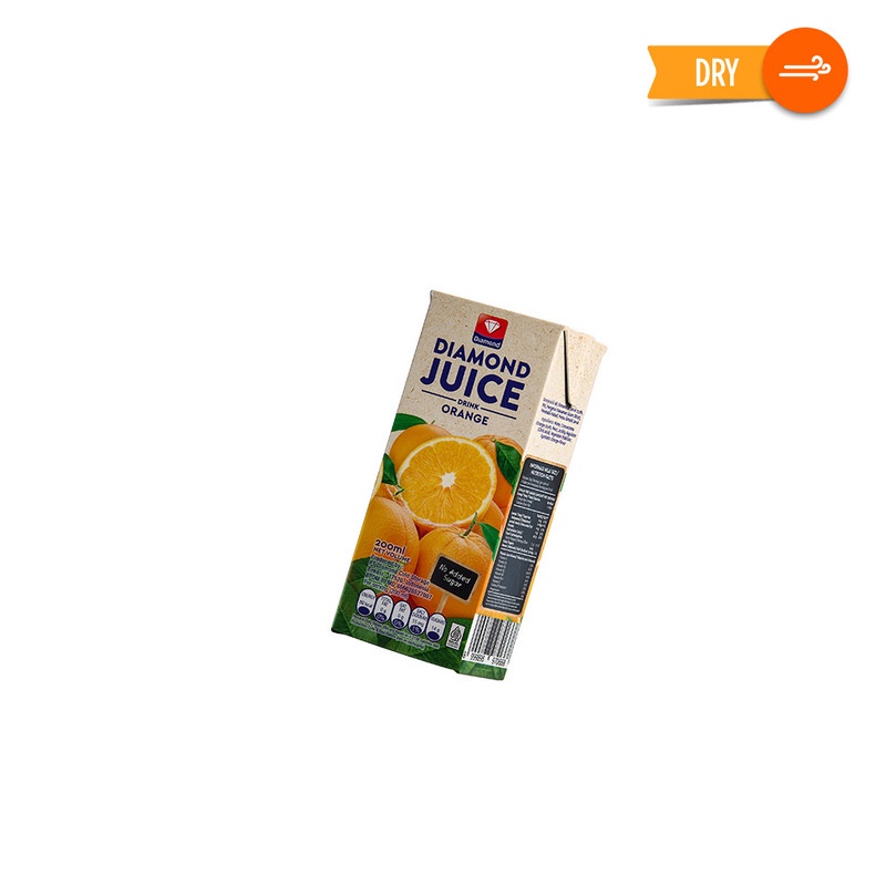 DIAMOND JUICE UHT ORANGE 200 ML