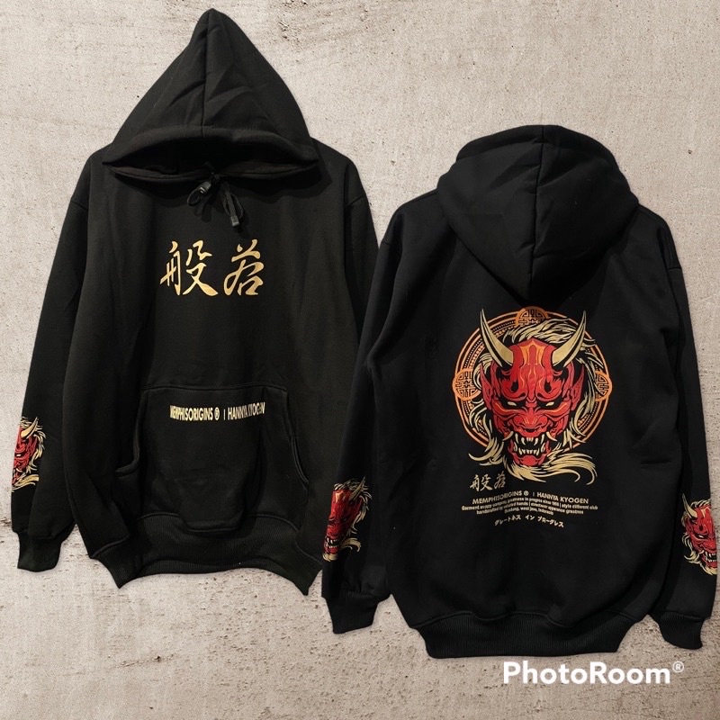 JAKET HOODIE SWEATER JEPANG KYOGEN DEVIL MEMPHIS