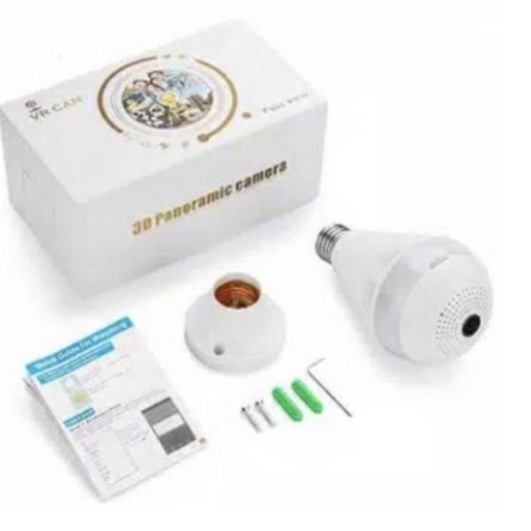 Diskon Terunik IP Camera CCTV 5MP Bulb WIFI Panoramic V380 Lampu BOHLAM VR Spy Cam Owlcam