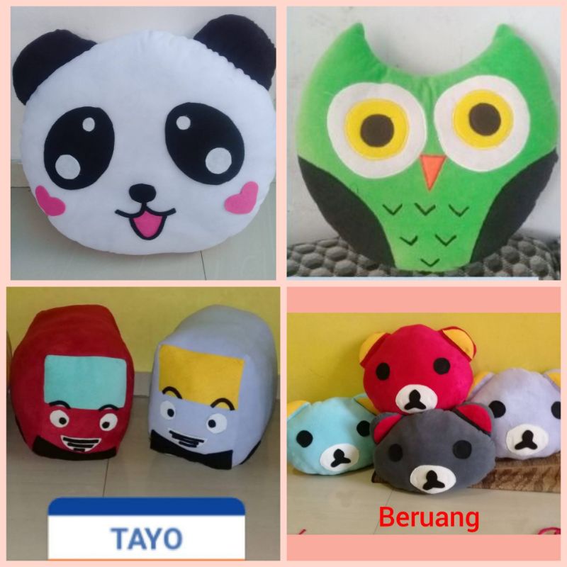 bantal karakter isi dacron bantal lucu