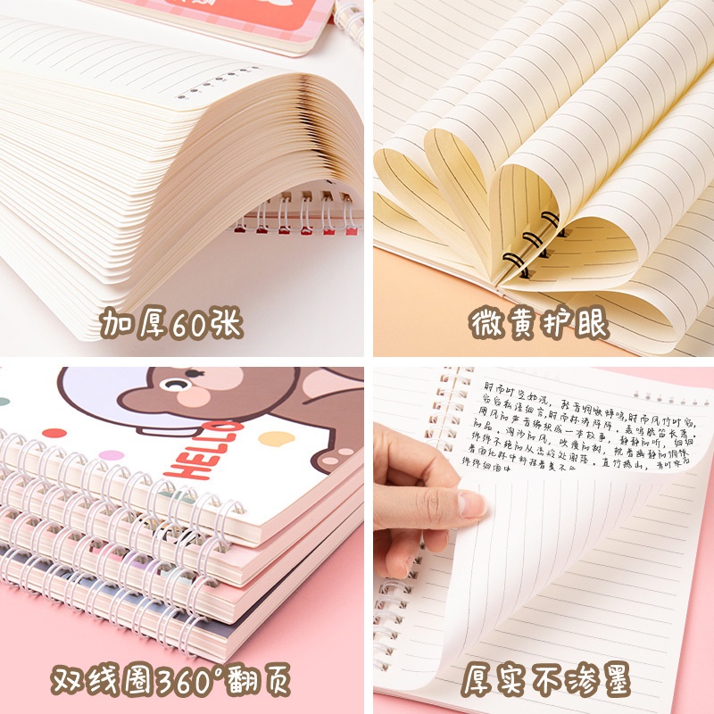 Khatinstore Buku Spiral A5 Scenery Painting Buku Tulis A5 Motif Bunga - Book A5