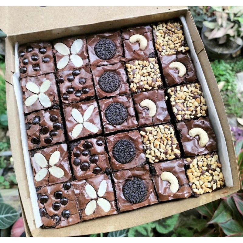 

brownies fudggy/brownies skat ukuran 20x20
