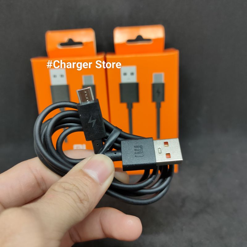 Kabel Data Xiaomi Fast Charging 2A Micro USB - Type C 1Meter