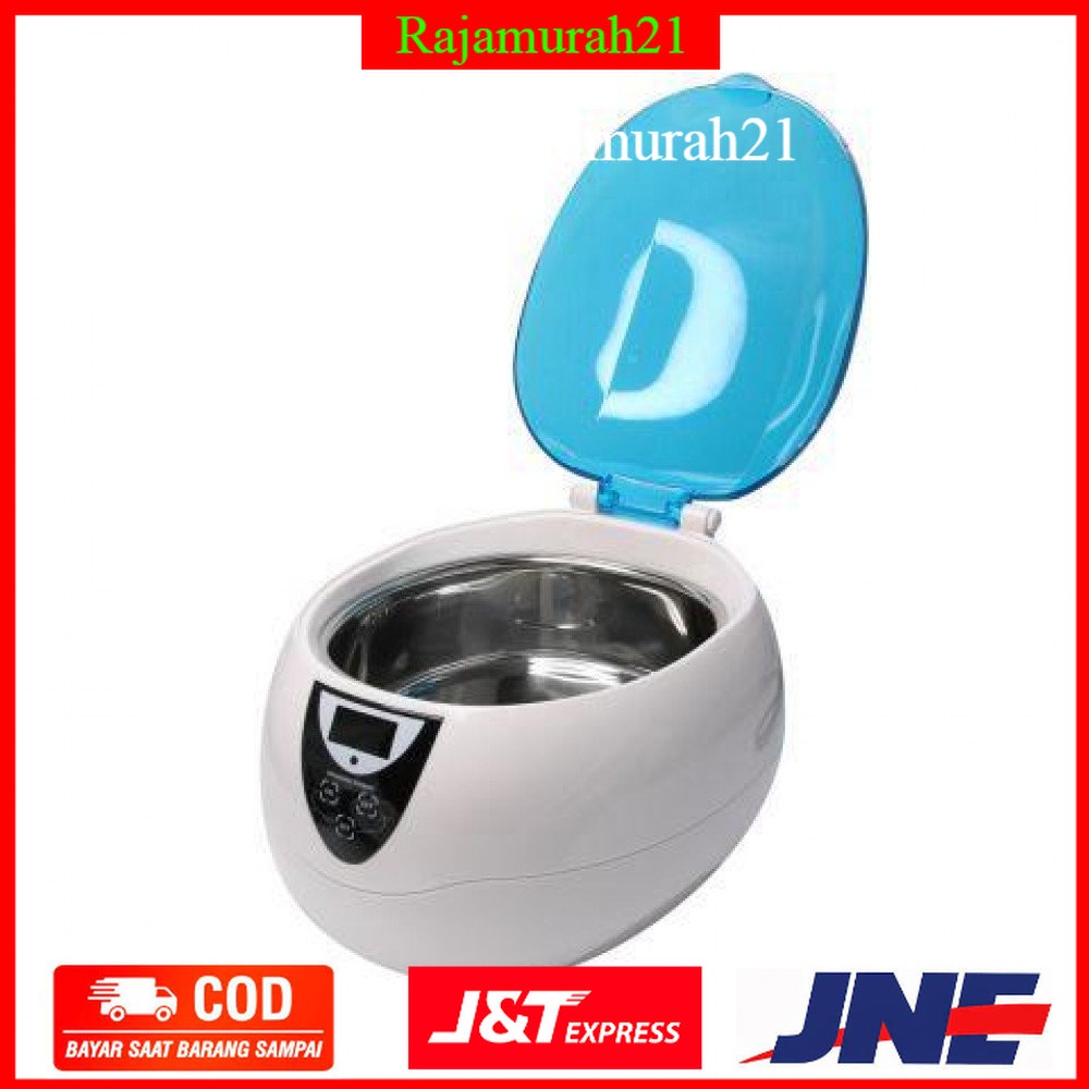 Pembersih Ultrasonik Digital Deep Clean Cleaner 750ml - CE-5200A - White/Blue - OMHA2KWB