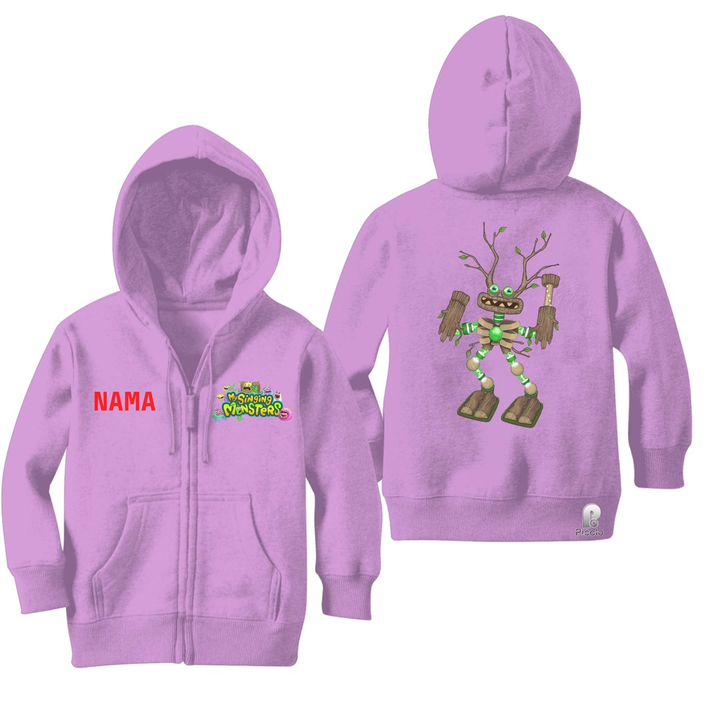 SWEATER HOODIE ZIPPER ANAK MOTIF EPIC WUBBOX MY SINGING MONSTER UNISEX (FREE NAMA)