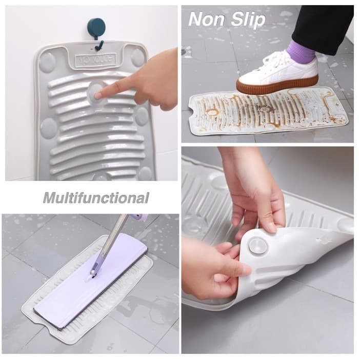 PORTABLE WASHBOARD NEO Papan Cuci Baju Karet Lbeih Praktis