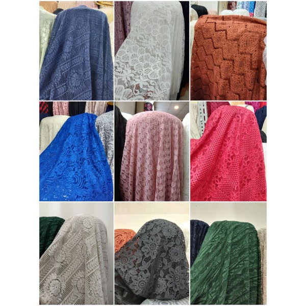 kain/bahan brokat katun