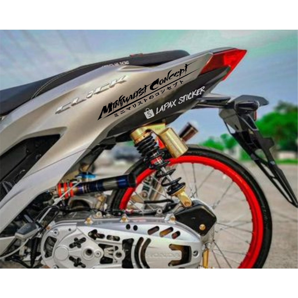 Stiker body mobil minimalist consept cutting sticker body mobil motor minimalist consept custom