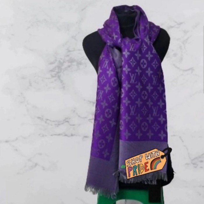 NEWSYAL BRANDED SYAL FASHION PASHMINABRANDED SYAL//WINTER UNGU