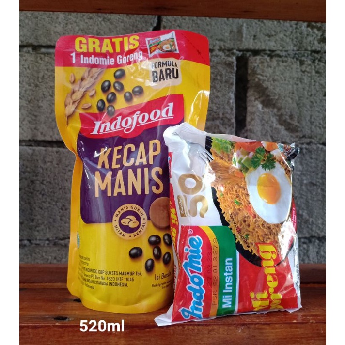 indofood kecap manis 520ml free indomie