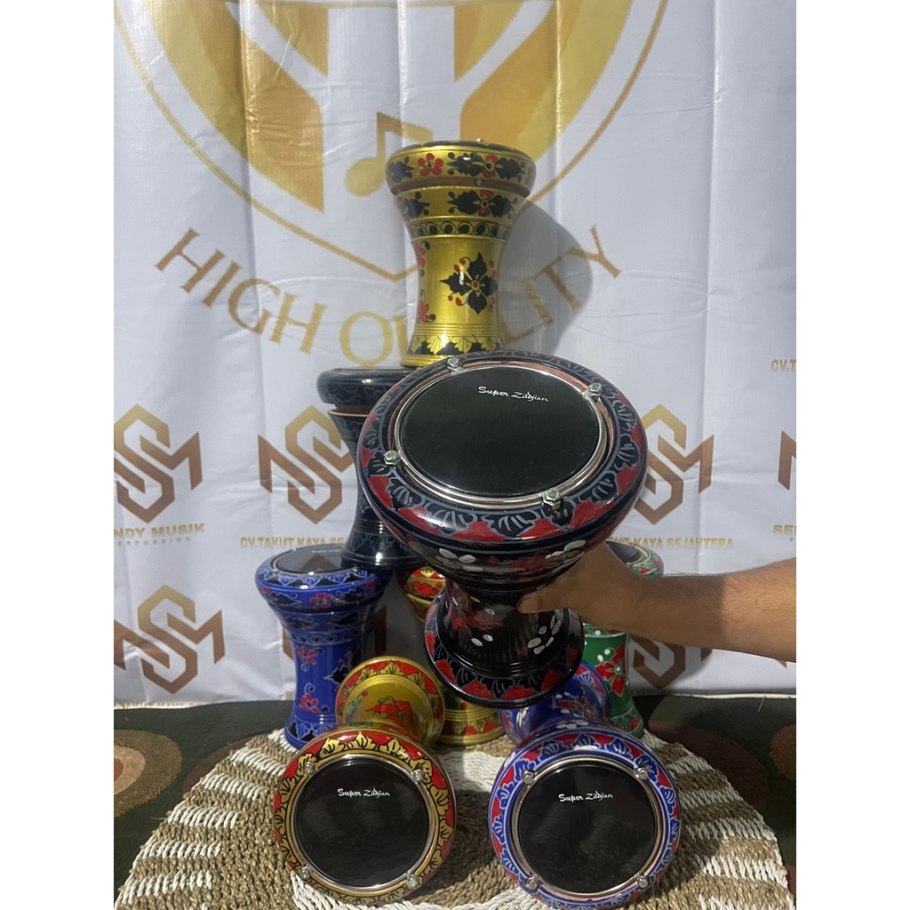 Darbuka Mini Dumbuk Batu Marawis Hadroh Mini 6 Inchi Darbuka Anak Murah
