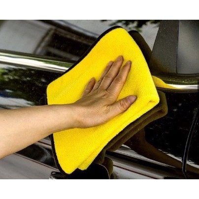 LAP MICROFIBER KUNING  PERAWATAN MOTOR DAN MOBIL KAIN ANTI MINYAK DAYA SERAP TINGGI