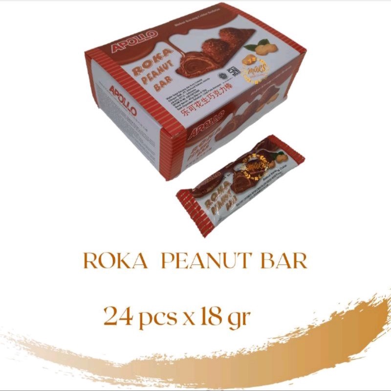 Apollo Roka peanut bar 18 gr x 24