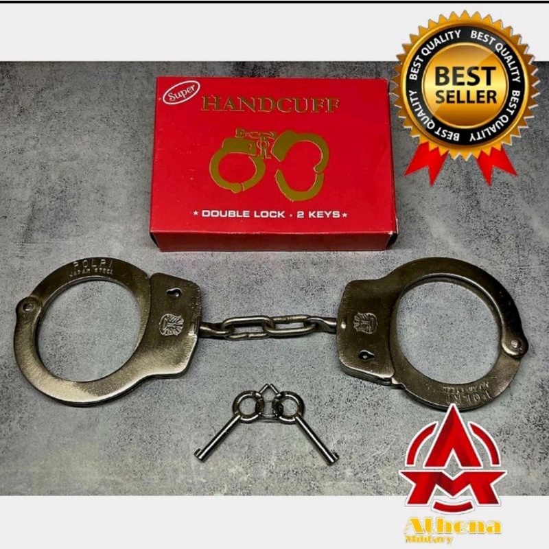 Borgol Tangan Merah | Handcuff | Borgol Security | Borgol Polisi