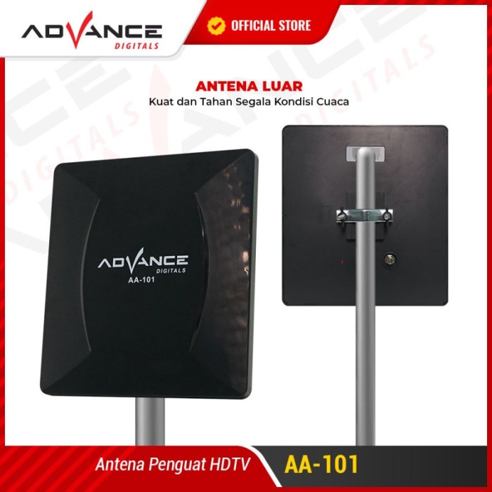 ADVANCE AA101 / AA-101 Antena TV Indoor Outdoor Digital Analog