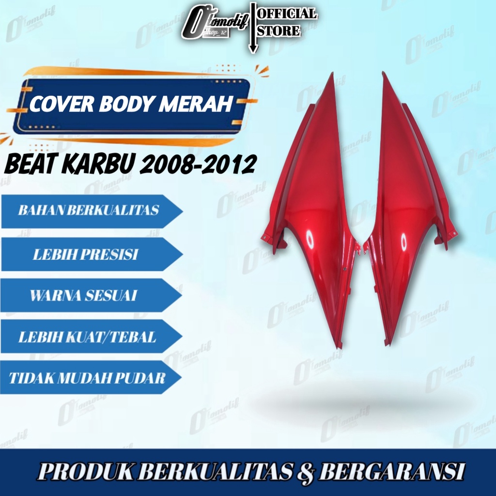 Cover Body Belakang Honda Beat Karbu Warna Merah Bodi beat Lama Old 2008 2009 2010 2011 2012