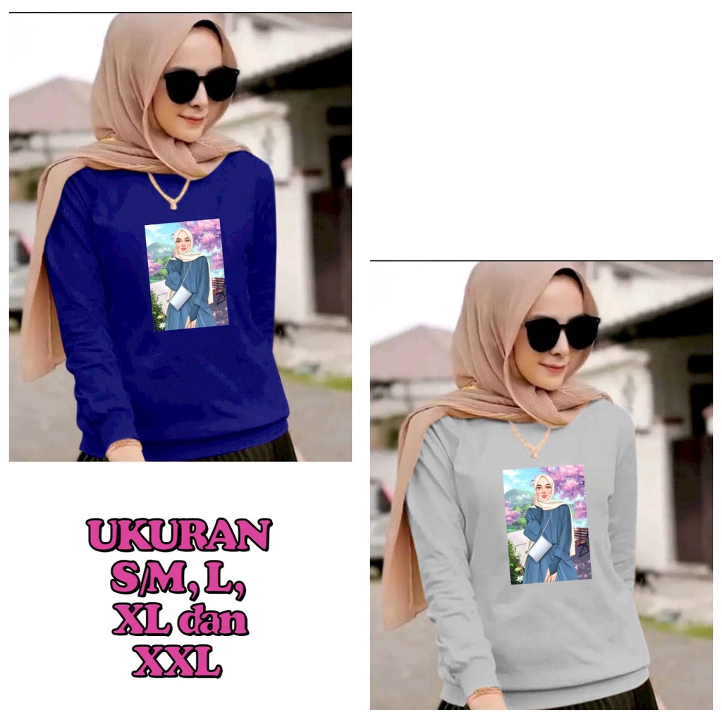 MUKZHOP - BAJU SWEATER HIJAB 6 / pakaian muslim / sweater cewek / hijab / baju muslim / terbaru