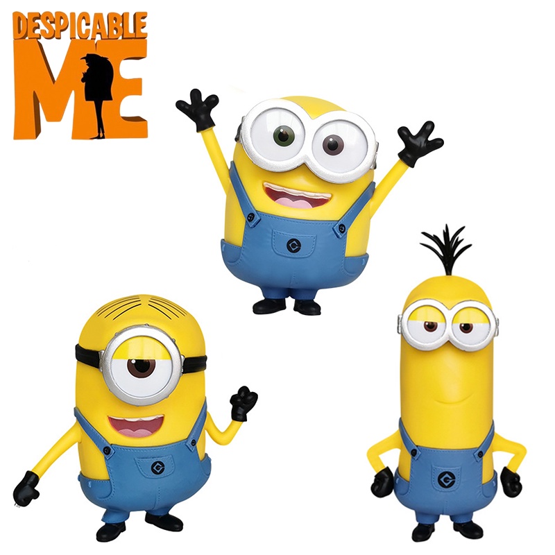 Mainan Boneka Model Action Minions Me Despicable Stuart Hadiah Anak Bob Figure Kevin