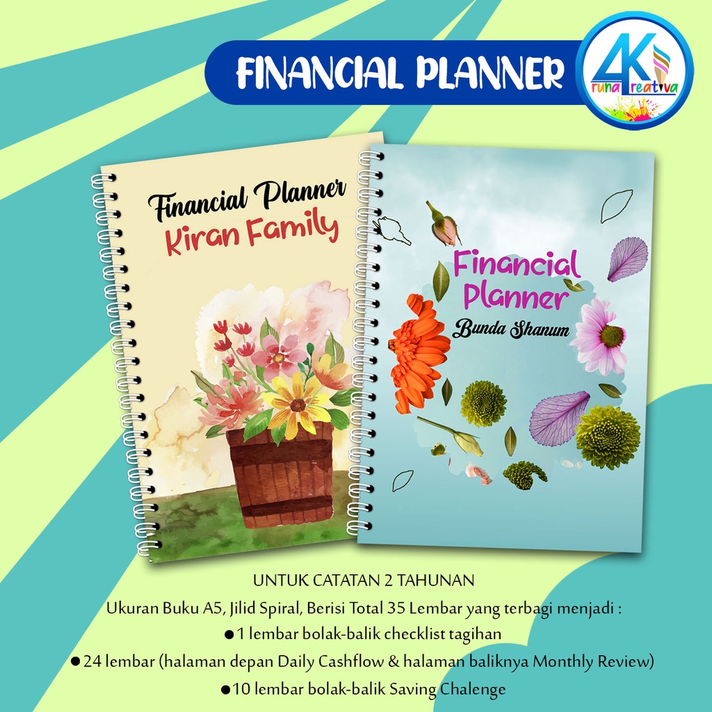 

Arunakreativa 011-012 Financial Planner Custom untuk 2 Tahunan