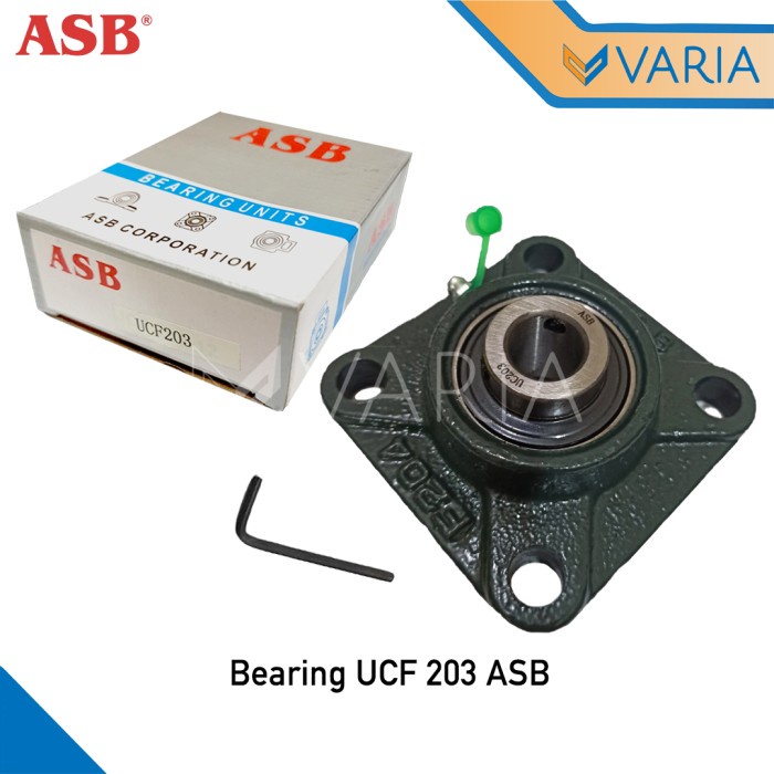 Bearing UCF 203 ASB Diameter As 17 mm Laher Pillow Block Duduk