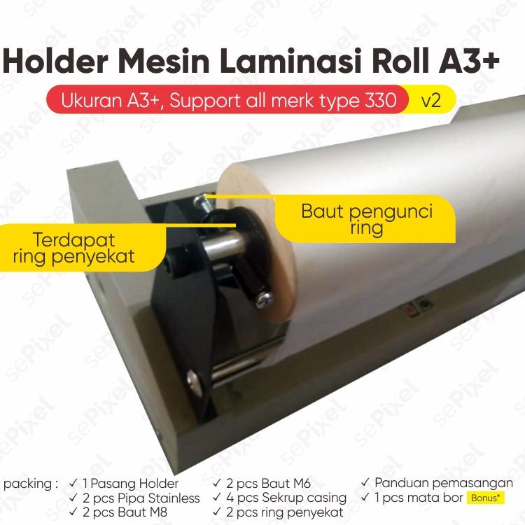 

[I-84 ➸] Penyangga laminating Holder Mesin Laminasi Roll A3-pasti dikirim