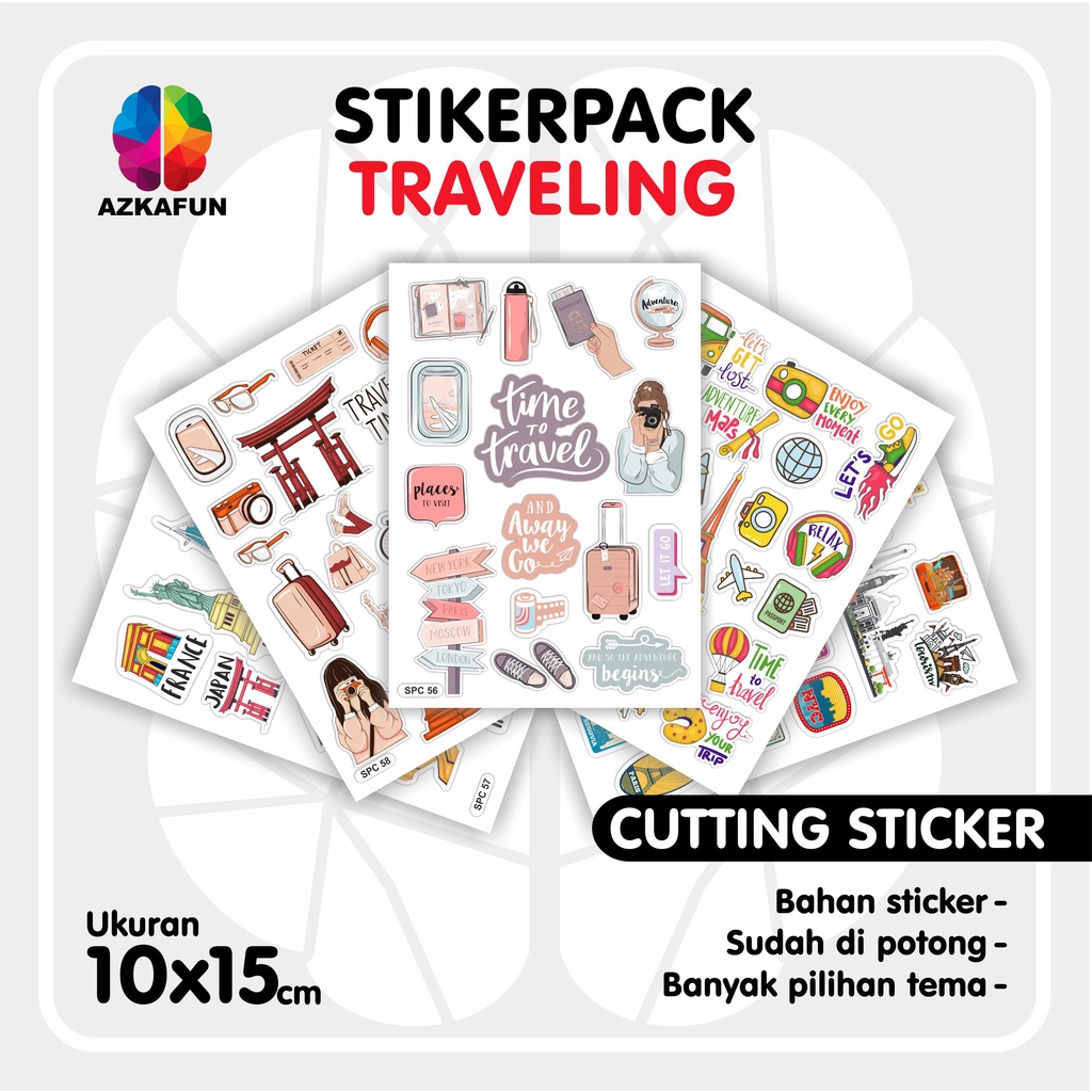 

STIKER PACK TRAVELING / STICKER TUMBLR / STIKER HP - STIKER LAPTOP / STIKER TRAVELING