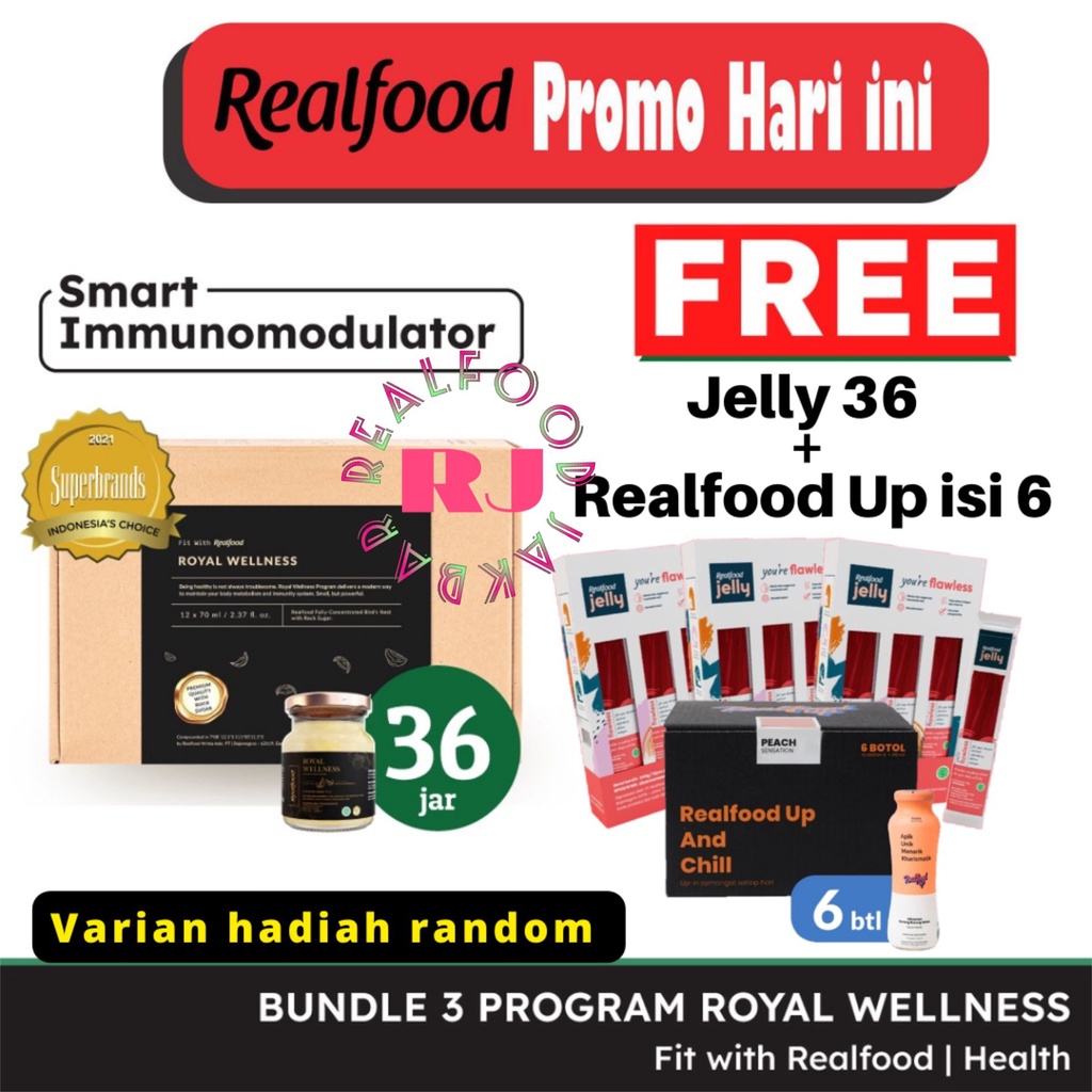 

Realfood Royal Wellness Triple Bundle Free Realfood Up