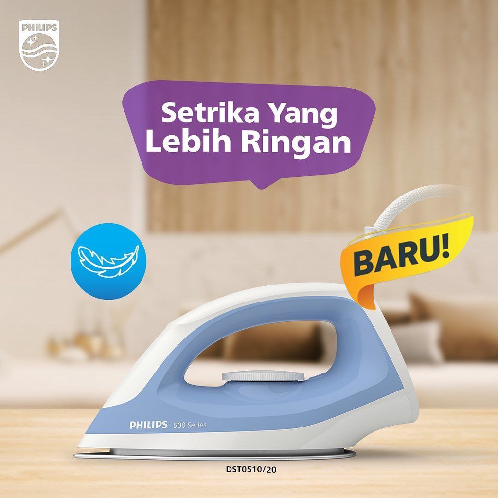 Setrika Philips 500 Series DST0510 Free Gift Setrika Philips Murah Setrika Philips Lapisan Anti Leng