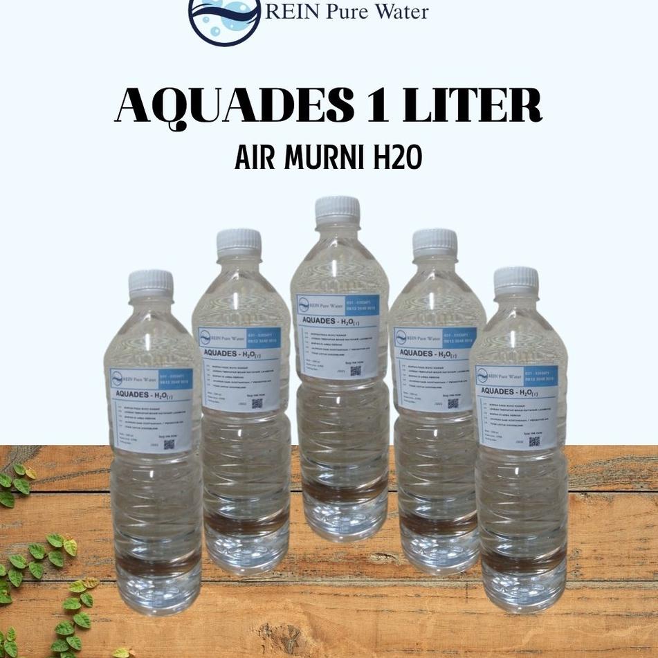 $ Aquadest / Aquades / Air Murni / Air Suling 1 Liter ㆇ