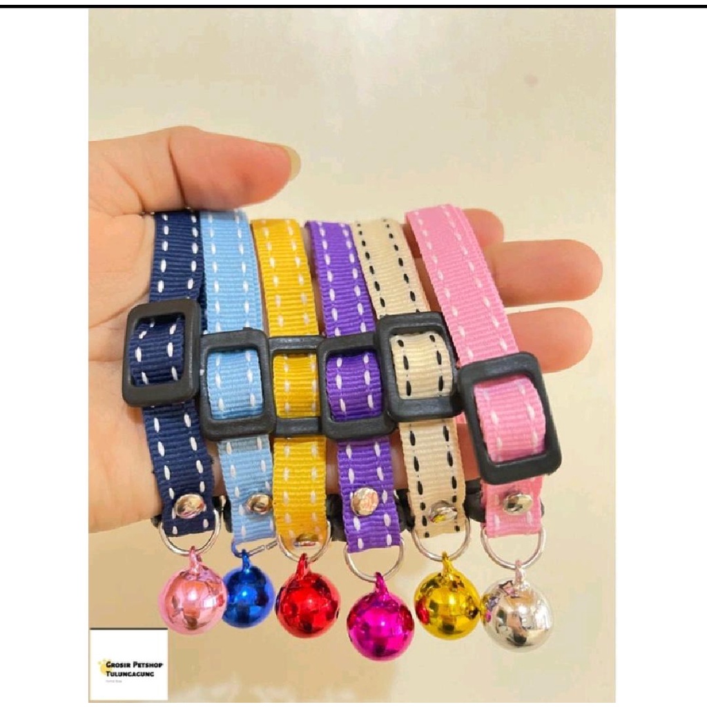 Paket Usaha Kalung Kucing Motif Bintik 20pcs (1lonceng)