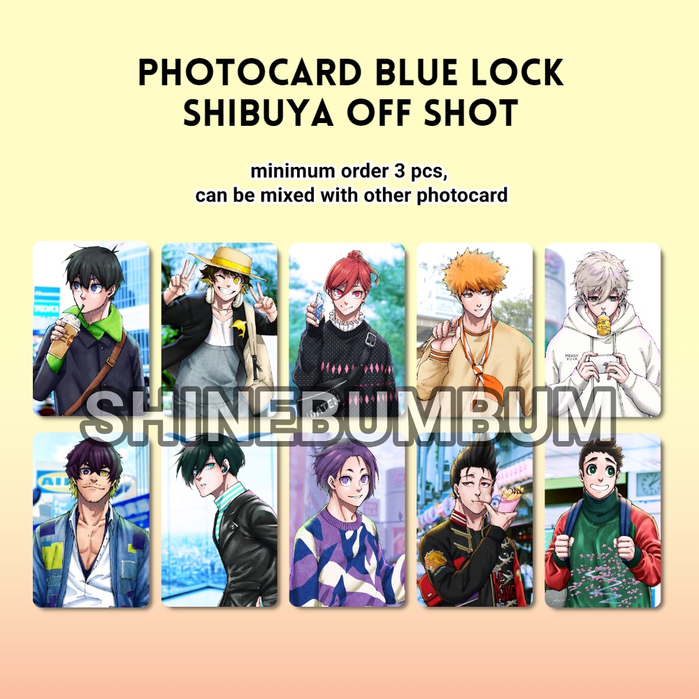 Photocard Anime Blue Lock - Shibuya off shot