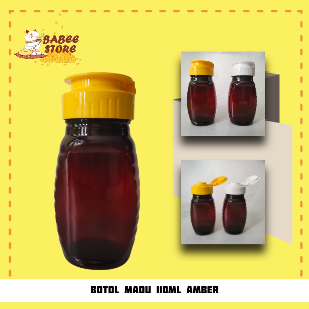 BOTOL MADU TJ 110ML TUTUP FLIPTOP IMPORT / BOTOL MADU TJ FLIPTOP IMPORT 110ML FOOD GRADE