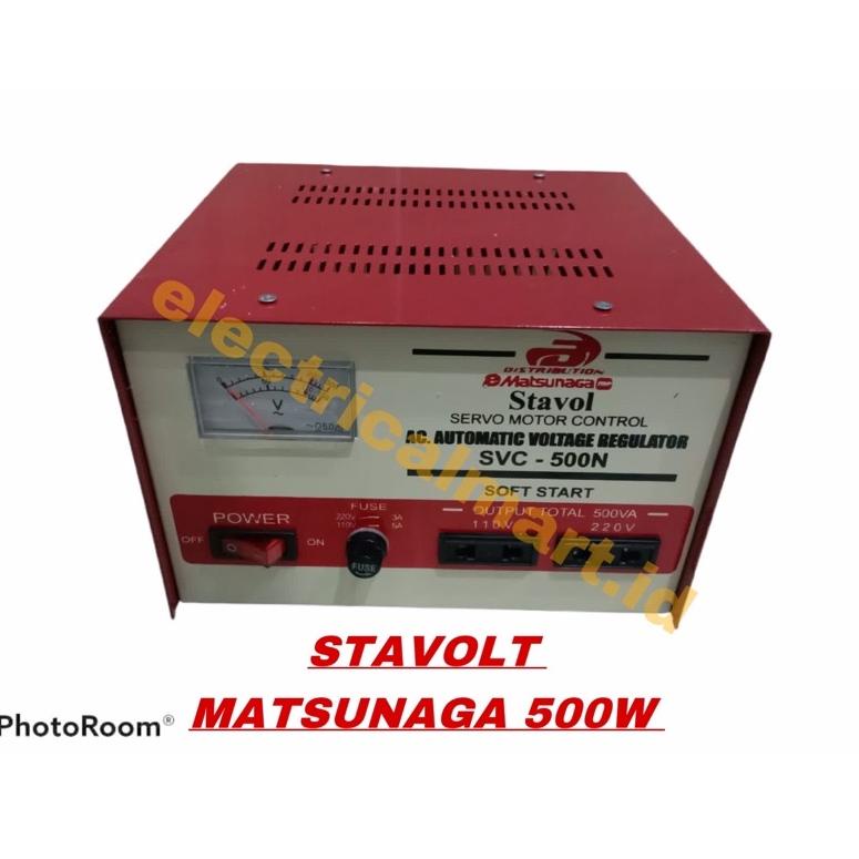 グ PROMO Stavolt Matsunaga 500Watt Stabilizer Matsunaga 500VA タ
