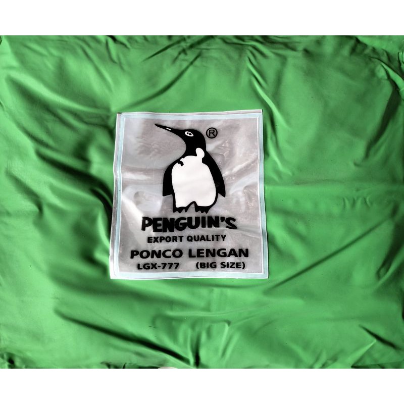 (LGX - 777 BIG SIZE Penguin's) Jas Hujan PONCO LENGAN