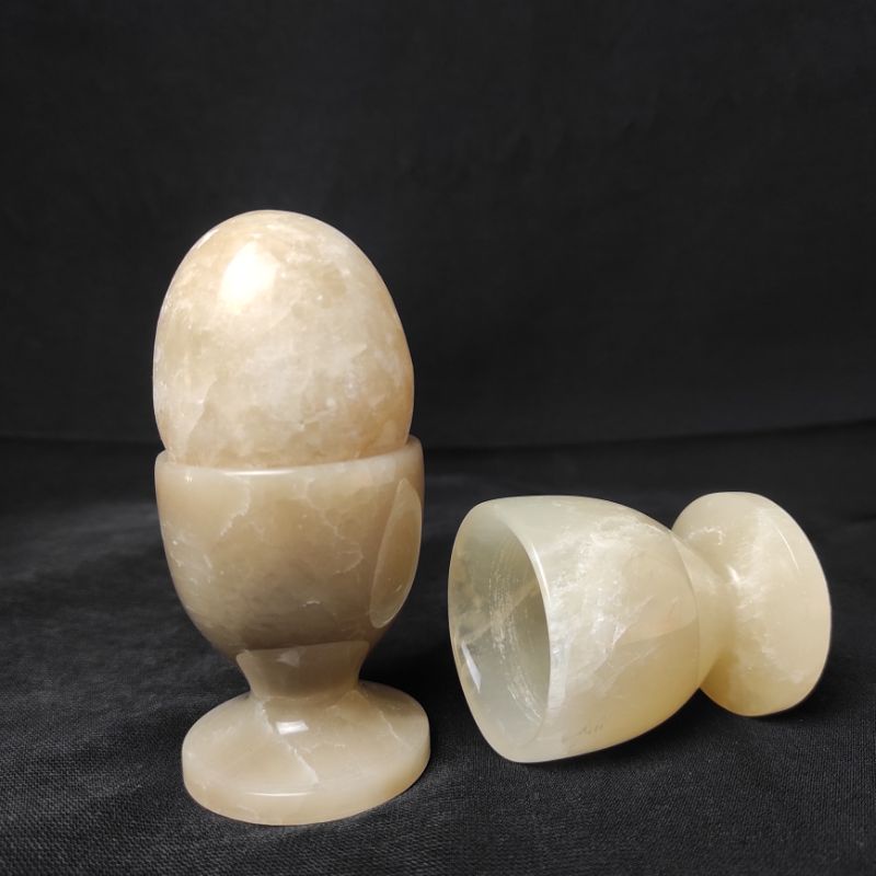 Vintage Onyx Egg Cup Stand Egg Cup onix