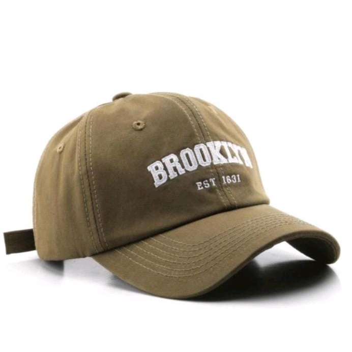 Topi Baseball Distro Bordir BROOKLYN EST 1631 Topi Distro Pria Wanita Bordir Timbul Material berkualitas catton premium - COD